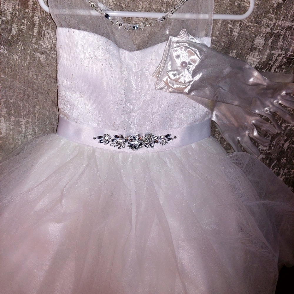 Little Girls Coronation Dress w/ Gloves